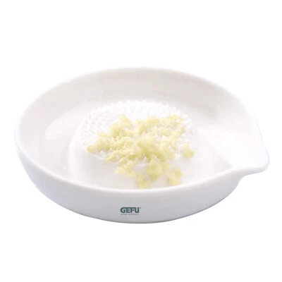 Ingwer Knoblauch Reibe PURO Keramik Teller Knoblauchreibe Ingwerreibe Muskat - Bild 1 von 4
