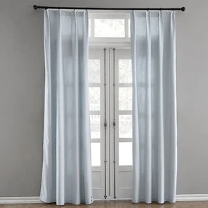 Hansure Grasa textured curtain drape -light blue - Picture 1 of 8