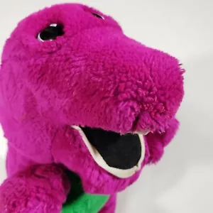 Vintage 1992 Dakin Plüschtier Barney der lila Dinosaurier Kuscheltier Spielzeug Puppe 14" - Bild 1 von 8