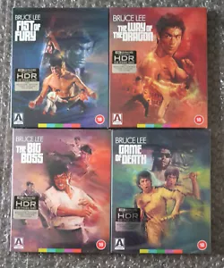 Bruce Lee 4K- Way of the Dragon/Fists of Fury/Game of Death/Big Boss Ltd Edition - Picture 1 of 10