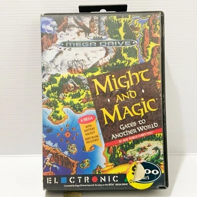 Might And Magic: Gates To Another World + Box - Sega Mega Drive - Tested & Works - Image 1 of 4