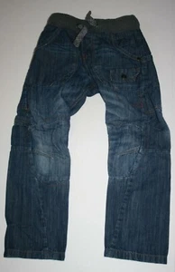 Used Next UK Boys 122cm 7 year Blue Denim Soft Ribbed Waist Pants Jeans Stylish - Picture 1 of 3