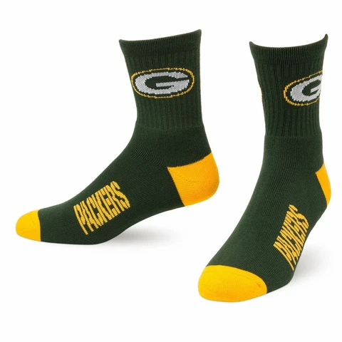 Green Bay Packers 501 Socks Size Large Fits Size 10-13 Men Boys Adults Gift NFL Cover