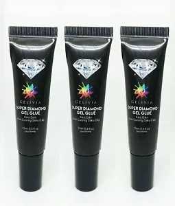 Gelivia Super Diamond Colla Gel 0,5 Oz (Confezione da 3) - Foto 1 di 2