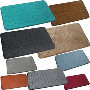 Badematte Badteppich Badvorleger 45x75 Schwarz Grau Grün Gelb Beige Turkis Blau - Bild 1 von 28