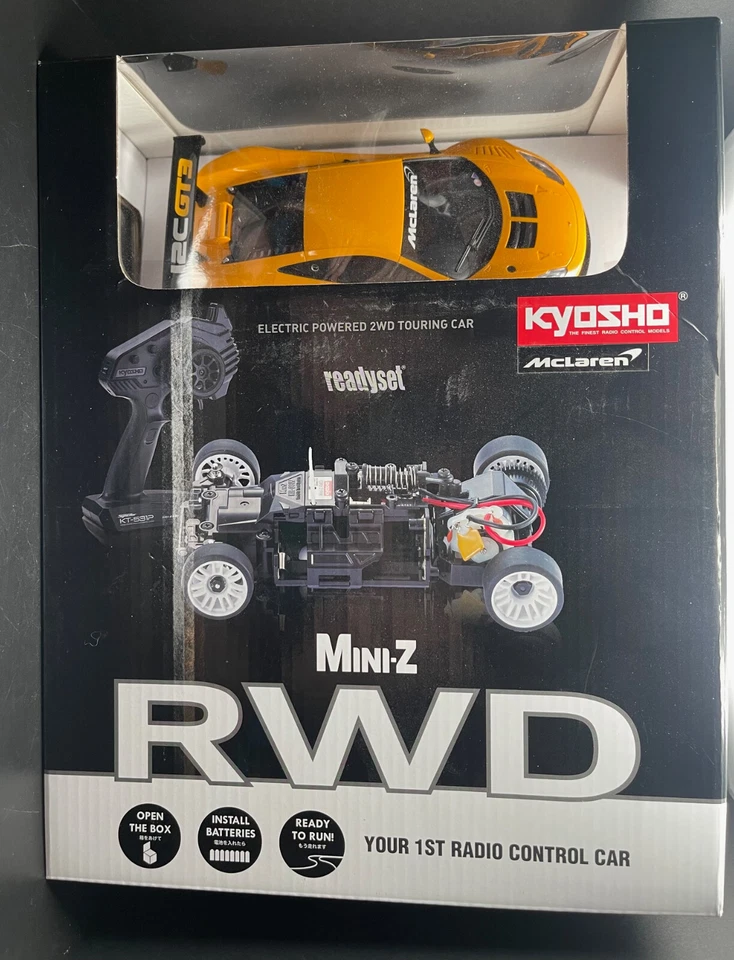 Kyosho MINI-Z MR03RWD McLaren 12C GT3 2013 Orange Readyset RTR 32325OR - Image 1 of 2