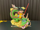 league studio DRAGON BALL Childhood Son Goku+Shenron Statue In Stock NEW
