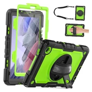 Samsung Galaxy Tab For Samsung Galaxy Tab A7 Lite 8.7 inch 2021 A-Black/Green - Picture 1 of 7