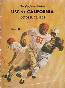 USC VS CAL 26. OKTOBER 1963 FUSSBALLPROGRAMM - Bild 1 von 5