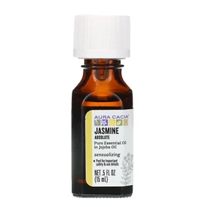 Aura Cacia Pure Essential Oil in Jojoba Oil Sensualizing Jasmine 0.5oz Pack of 6 - Picture 1 of 3