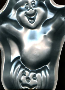 Haunted Pumpkin (Ghost/Jack-o-Lantern) - Wilton Cake Pan #2105-3070 - 1998 - Picture 1 of 2