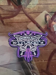 2014 Sturgis Rally Logo Pink Ladies Rider Motorcycle Patch - Picture 1 of 2