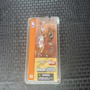 NBA Basketball 2003 Tim Duncan & Yao Ming McFarlane Toys Figure Spurs Rockets - Picture 1 of 7