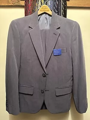 NEW APT. 9 36S 29Wx30L Stretch Slim Fit Medium Blue Men’s 2-button 2-piece Suit - Image 1 of 4