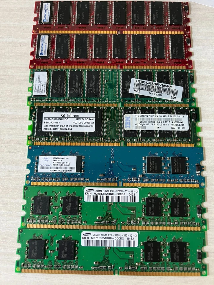 256MB SDRAM 133 MHz CL2 PC3200 Desktop Ram - Image 1 of 1