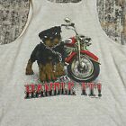 Vintage 90s Dog Pound 1995 Dog Harley-Davidson Dog Paws Tank T-Shirt