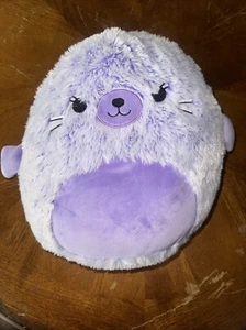 Squishmallows 12 Zoll FuzzAMallows Ellen die lila Robbe Plüschtier Stofftier - Bild 1 von 6