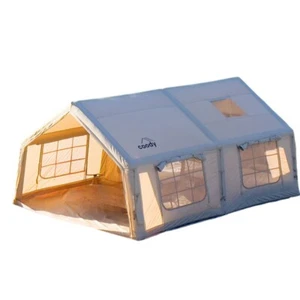 Coody Air Tent Premium Cotton Canvas Family Tent with Integrated Floor 142"x189" - Picture 1 of 15