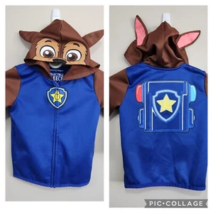 JUMPING BEANS x PAW PATROL Chase Costume Full-Zip Blue Hoodie Sweatshirt SZ 4T - Picture 1 of 14