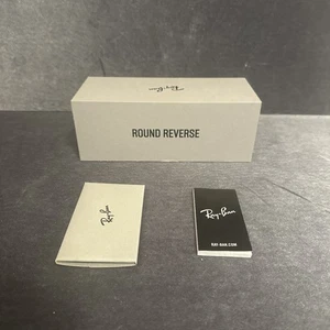 Ray Ban Round Reverse BOX and Cleaning Towel - Picture 1 of 8