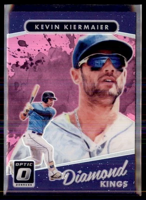 2017 Panini Donruss Optic Baseball Pink Prizm Kevin Kiermaier Tampa Bay 27 - Image 1 of 2