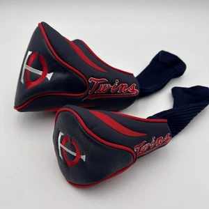 Minnesota Twins Genuine Merchandise Golf Club Head Cover Set of 2 Driver Fairway - Picture 1 of 9
