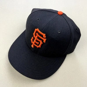 Vintage San Francisco Giants Hat Cap Fitted 7 Black New Era MLB Diamond USA 90s - Picture 1 of 6