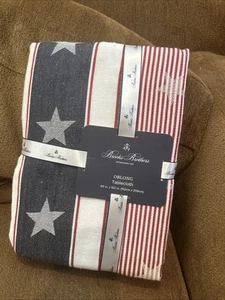 Brooks Brothers Tablecloth 60x102” American Flag 4th Of July, Cotton, Patriotic - Picture 1 of 3