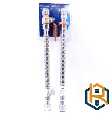 Sharkbite Max 3/4 Push-to-Connect x 3/4 FIP Corrugated Steel Water Heater Kit - Image 1 of 4