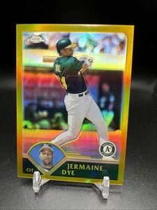 2003 Topps Chrome Gold Refractors #49 Jermaine Dye /449 - Picture 1 of 2