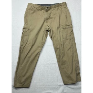Wrangler Authentic Issue Cargo Pants Relaxed Fit Men's 42x30 Khaki Cotton Blend - Picture 1 of 4