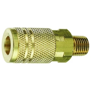 Tru-Flate 13-225 1/4" I/M Design x 1/4" MNPT Brass Coupler - Foto 1 di 1