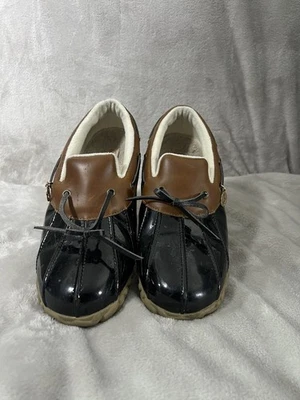 Sporto Women’s Slip-On Duck Shoes Black/Brown 9M Outdoor Shoes 100% Polyester - Image 1 of 4