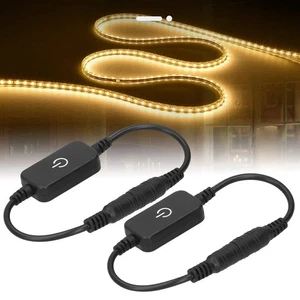 Controlador manual interruptor atenuador de tira LED de 2 piezas para luz de un solo color DC 12V-24V - Imagen 1 de 9