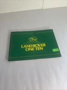 Land Rover Ninety One Ten Owners Manual Handbook 90 110 No AKM 8182 Edition 1 - Picture 1 of 14