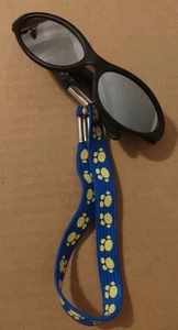 Build-a-bear Black Mirrored Sunglasses with Blue Paw Strap - Picture 1 of 3
