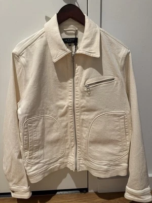 Rag & Bone Stark Lightweight Jacket - Off White - Organic Cotton - Size M - NWT - Image 1 of 4