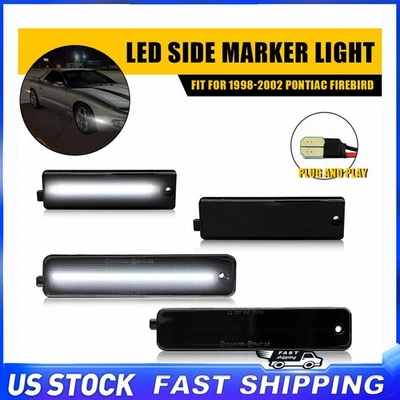 4x Lámpara LED de humo delantera y trasera para Pontiac Firebird 1998-2002 Foto 1 de 4