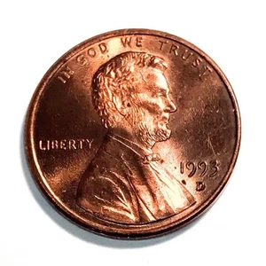 1993 D Lincoln Memory Penny DDO-“CLOSE AM” Proof Alike BU #SL-093 - Picture 1 of 5