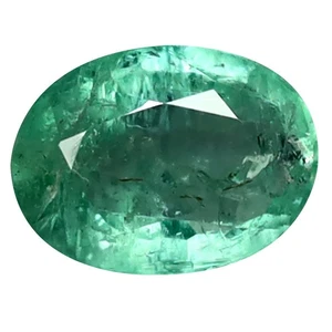 2.21 ct Oval Cut (9.63 x 7.24 mm) Colombia Green Emerald Natural Gemstone - Picture 1 of 1