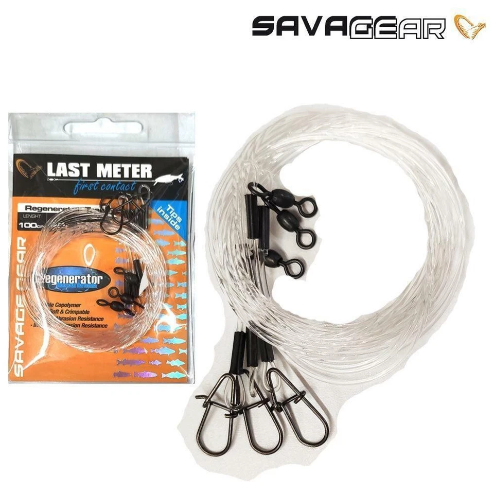 SAVAGE GEAR NEW REGENERATOR TRACES 3PCS LAST METER- PIKE PREDATOR FISHING - Image 1 of 1