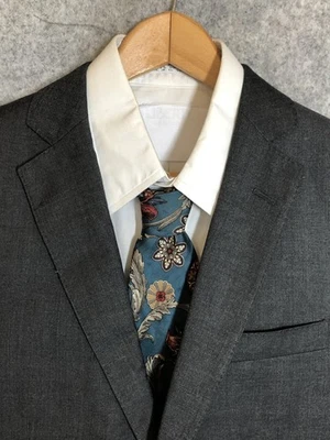 Brooks Brothers 运动外套男式 38S 灰色 Vitale Barberis Canonico 意大利羊毛 — 第 1/4 张图片