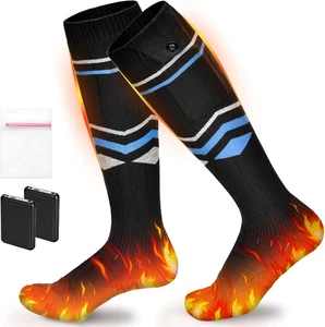 Calze Riscaldabili Elettrici, 5000Mah Calze Riscaldate Ricaricabili Con 4 Temper - Foto 1 di 12