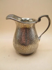 Birmingham 1903 Planished Arts & Crafts Milk Jug By Saunders & Shepperd 67gms - Picture 1 of 7