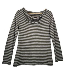 Top ibex 100% lana lineup collo cappuccio grigio verde preppy anni 90 tg M - Foto 1 di 6