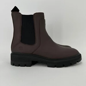Botas Chelsea Timberland para mujer Cortina Valley de cuero marrón talla 9,5 suela - Imagen 1 de 6