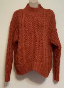 Maglione maglia pullover girocollo ruggine filo universale donna taglia XS - Foto 1 di 3