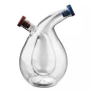 Oil and Vinegar Dispenser Set, 2-In-1 Double Layer Glass Olive Oil Bottle - Picture 1 of 10