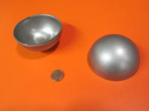 304 Stainless Steel Half Sphere / Balls 3.00" Diameter x 1.50" Height, 2 Pieces - Picture 1 of 7