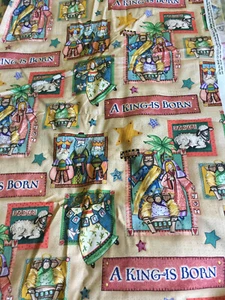 Joy to the World Nativity Quilting By the Yard Springs Fabric - Picture 1 of 2